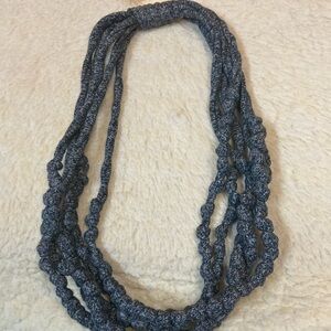 Gray Multi-Strand Bohemian Necklace